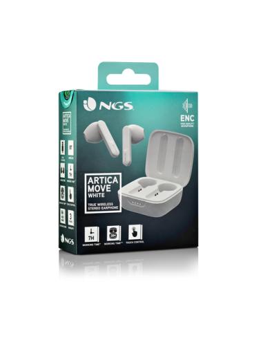 NGS ARTICA MOVE Auriculares Inalámbrico Dentro de oído Llamadas/Música Bluetooth Blanco