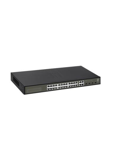 LevelOne GES-2128 switch Gestionado L2 Gigabit Ethernet (10/100/1000) Negro