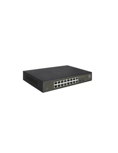 LevelOne GES-2118 switch Gestionado L2 Gigabit Ethernet (10/100/1000) Negro