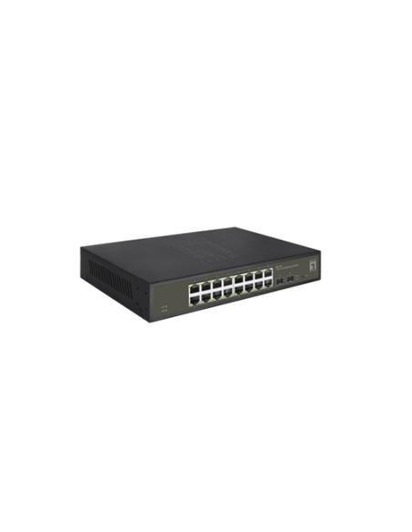 LevelOne GES-2118 switch Gestionado L2 Gigabit Ethernet (10/100/1000) Negro