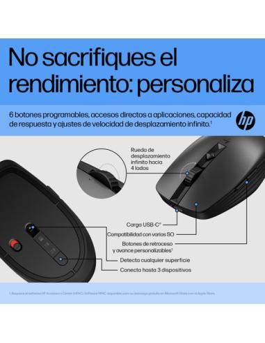 HP Ratón silencioso recargable 710