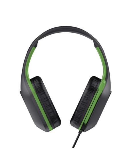 Trust GXT 415X ZIROX Auriculares Alámbrico Diadema Juego Negro, Verde