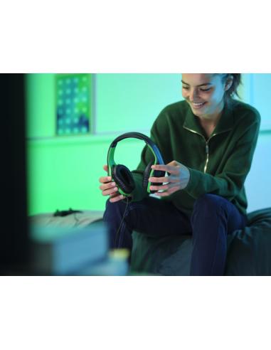 Trust GXT 415X ZIROX Auriculares Alámbrico Diadema Juego Negro, Verde