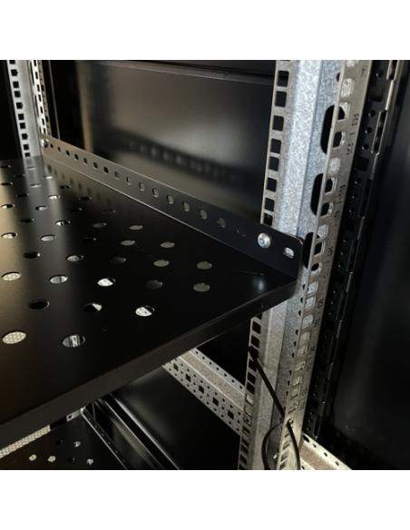 Phasak Armario Rack PRO 19" 37U 600 x 600 negro con ventilación - PHO 6637 (desmontado)