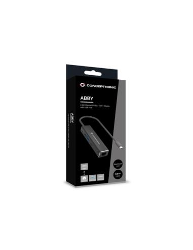 Conceptronic ABBY14B base para portátil y replicador de puertos Alámbrico USB 3.2 Gen 1 (3.1 Gen 1) Type-C Gris