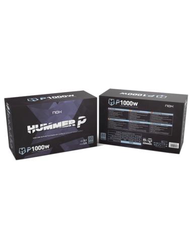 NOX Hummer P 1000W unidad de fuente de alimentación 24-pin ATX ATX Negro