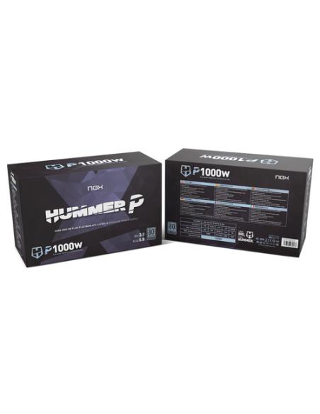 NOX Hummer P 1000W unidad de fuente de alimentación 24-pin ATX ATX Negro