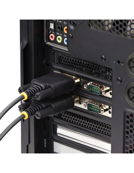 StarTech.com Tarjeta Serie PCI Express de 4 Puertos DB9 - Serial RS232/RS422/RS485 - TAA - UART 16C1050 - ESD de Nivel 4 - con B