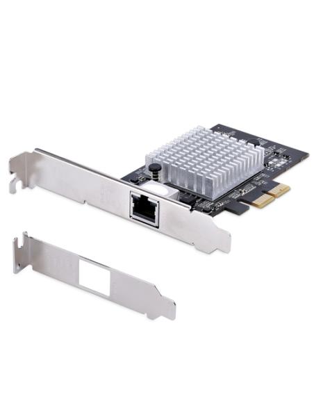 StarTech.com Tarjeta PCIe Adaptadora de Red de 1 Puerto RJ45 10Gb para PC o Servidor, Tarjeta PCI Express Ethernet de 6 Velocida