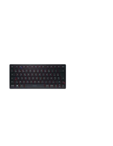 CHERRY KW 9200 MINI teclado Universal USB + RF Wireless + Bluetooth AZERTY Belga Negro