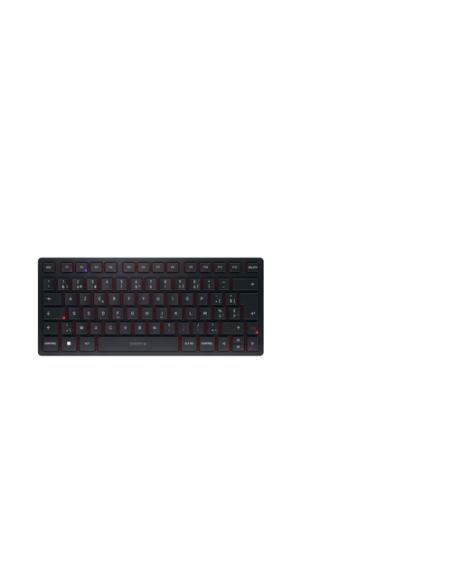 CHERRY KW 9200 MINI teclado Universal USB + RF Wireless + Bluetooth AZERTY Belga Negro