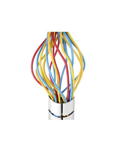 Equip 650862 organizador de cables Escritorio Pasacables Plata 1 pieza(s)