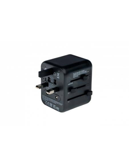 Verbatim 49544 adaptador de enchufe eléctrico Universal Negro