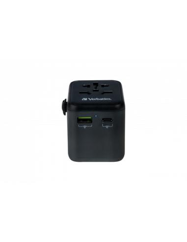 Verbatim 49544 adaptador de enchufe eléctrico Universal Negro