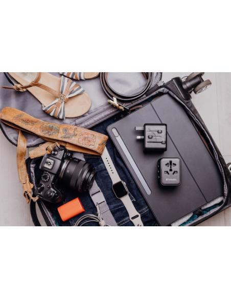 Verbatim 49544 adaptador de enchufe eléctrico Universal Negro