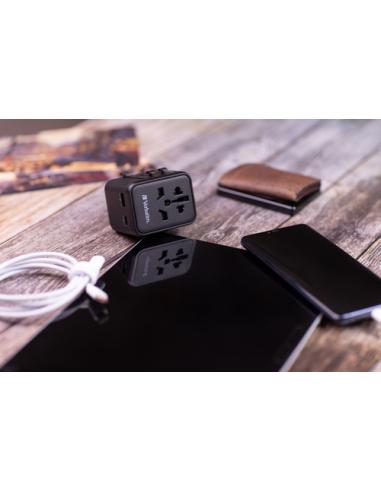 Verbatim 49544 adaptador de enchufe eléctrico Universal Negro