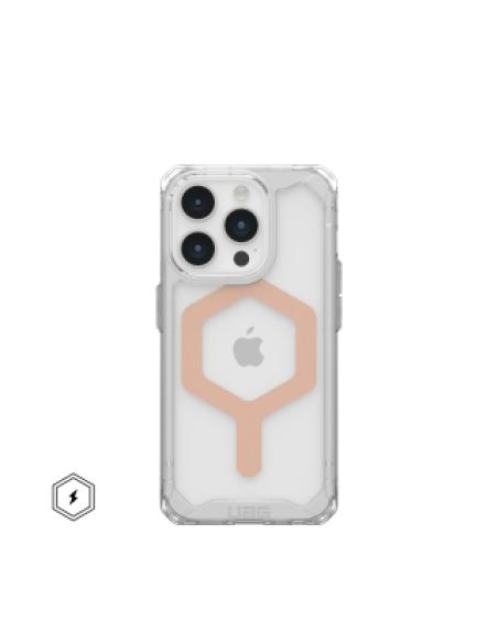 Urban Armor Gear Plyo Magsafe funda para teléfono móvil 15,5 cm (6.1") Oro rosa, Transparente