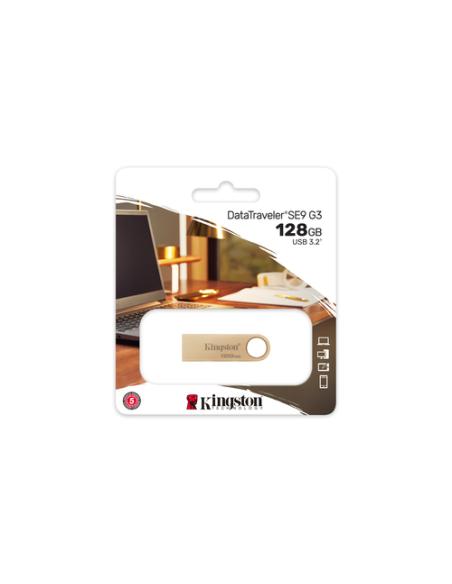 Kingston Technology DataTraveler 128GB 220MB/s Unidad USB 3.2 Gen 1 Metálica SE9 G3
