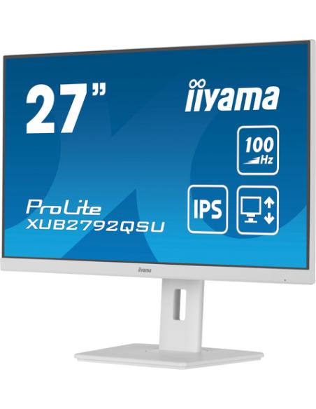 iiyama ProLite XUB2792QSU-W6 pantalla para PC 68,6 cm (27") 2560 x 1440 Pixeles Quad HD LED Blanco
