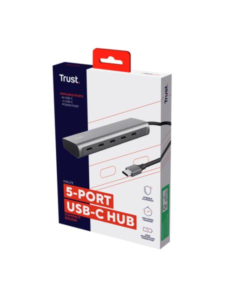 Trust Halyx USB 3.2 Gen 1 (3.1 Gen 1) Type-C Plata