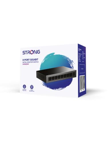 Strong SW8000M switch Gigabit Ethernet (10/100/1000) Negro