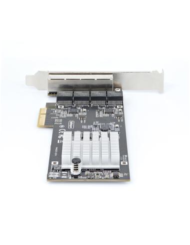 StarTech.com Tarjeta PCI Express de Red Ethernet 4 Puertos NBASE-T 2,5G - NIC I225-V - Tarjeta de Red de 4 Puertos para Ordenado