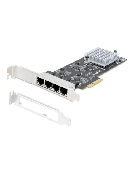 StarTech.com Tarjeta PCI Express de Red Ethernet 4 Puertos NBASE-T 2,5G - NIC I225-V - Tarjeta de Red de 4 Puertos para Ordenado