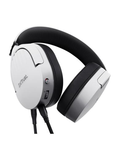 Trust GXT 489W FAYZO Auriculares Alámbrico Diadema Juego Negro, Blanco