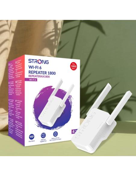 Strong AX1800 Repetidor de red 1800 Mbit/s Blanco