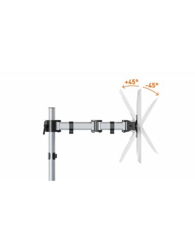 Durable 509423 soporte para monitor 68,6 cm (27") Pared Plata