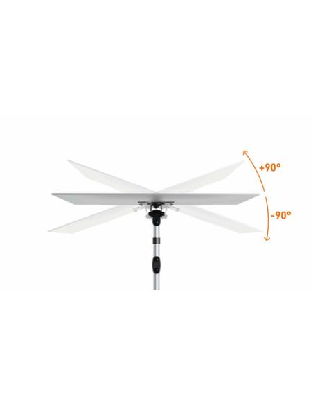 Durable 509423 soporte para monitor 68,6 cm (27") Pared Plata