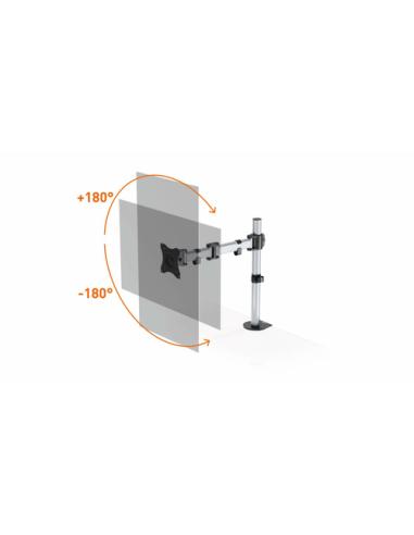 Durable 509423 soporte para monitor 68,6 cm (27") Pared Plata