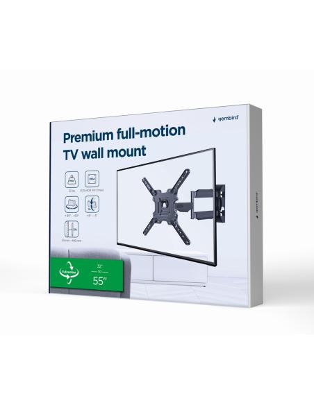 Gembird WM-55ST-01 soporte para TV 139,7 cm (55") Acero