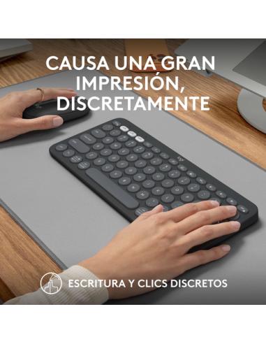 Logitech 920-012227 teclado Ratón incluido Universal RF Wireless + Bluetooth QWERTY Español Grafito