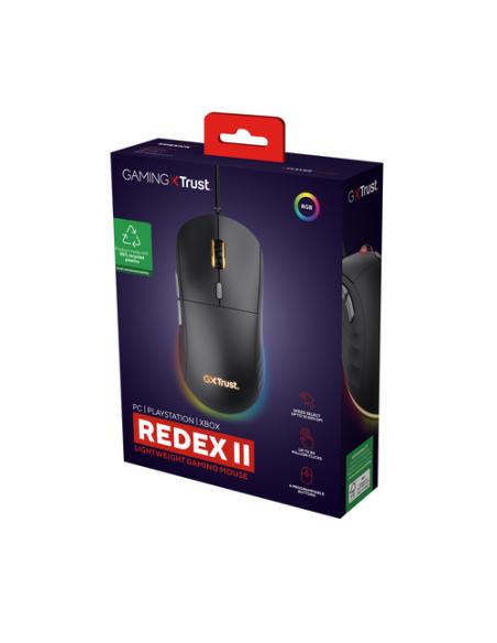Trust GXT 925 REDEX II ratón Juego mano derecha USB tipo A Laser 10000 DPI