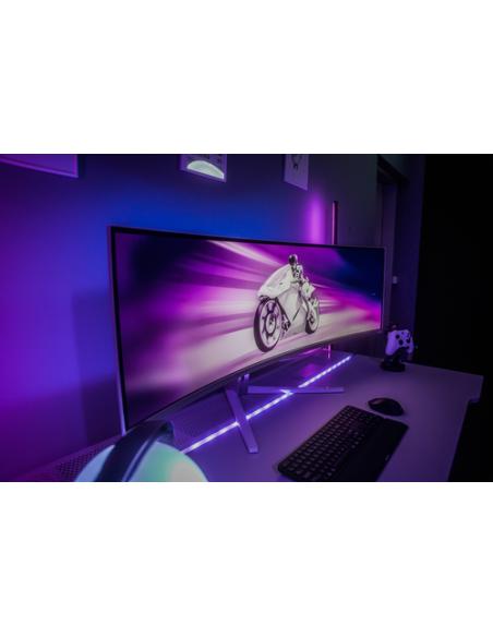 Philips Evnia 8000 49M2C8900/00 pantalla para PC 124,2 cm (48.9") 5120 x 1440 Pixeles Dual QHD QD-OLED Blanco