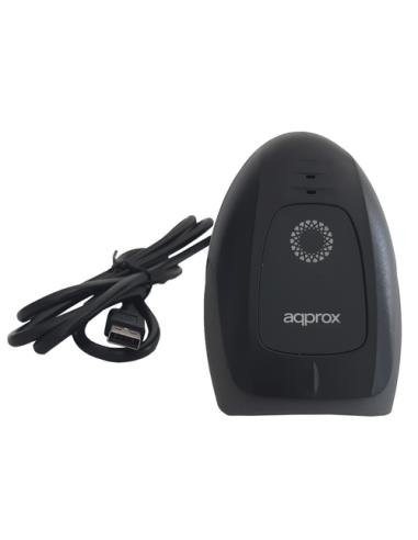 Approx APPLS11AS lector de código de barras Lector de códigos de barras portátil 1D Laser Negro