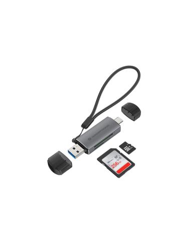 Conceptronic BIAN05G lector de tarjeta USB 3.2 Gen 1 (3.1 Gen 1) Type-A/Type-C Gris