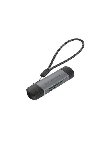 Conceptronic BIAN05G lector de tarjeta USB 3.2 Gen 1 (3.1 Gen 1) Type-A/Type-C Gris
