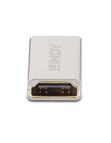 Lindy 41511 cambiador de género para cable HDMI 2.1 Plata