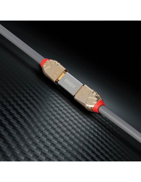 Lindy 41511 cambiador de género para cable HDMI 2.1 Plata