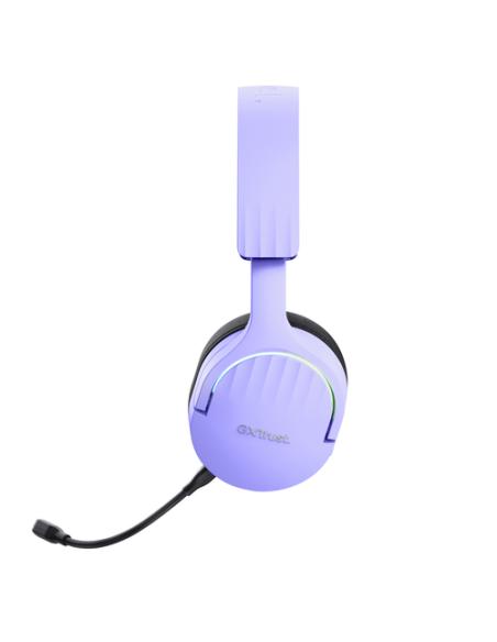 Trust GXT 491P FAYZO Auriculares Inalámbrico y alámbrico Diadema Juego USB tipo A Bluetooth Negro, Púrpura