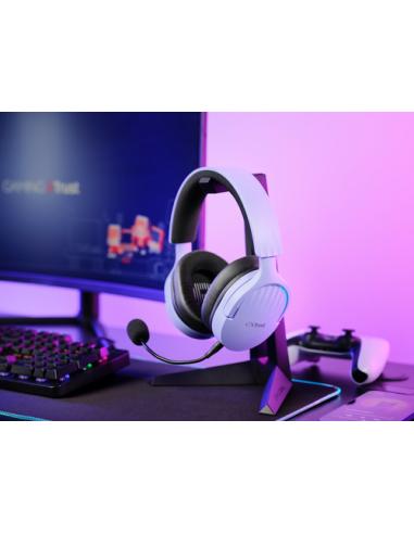Trust GXT 491P FAYZO Auriculares Inalámbrico y alámbrico Diadema Juego USB tipo A Bluetooth Negro, Púrpura