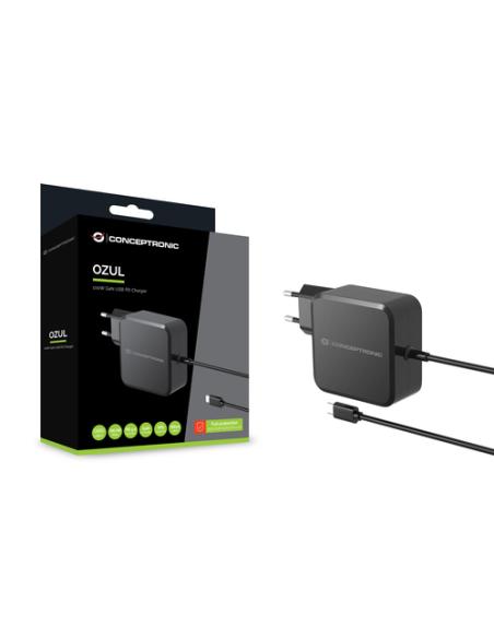 Conceptronic OZUL05BE cargador de dispositivo móvil Universal Negro Corriente alterna Interior