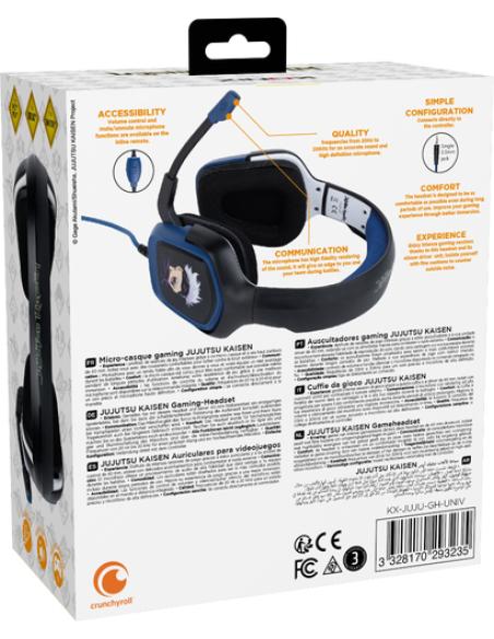 Konix KX JUJUTSU GAMING HEADSET Auriculares Alámbrico Diadema Juego Negro, Azul