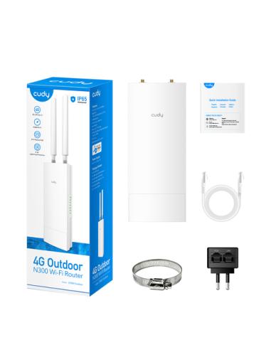 Cudy LT400 router inalámbrico Ethernet rápido Banda única (2,4 GHz) 4G Blanco