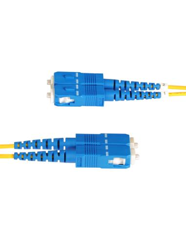StarTech.com Cable de Fibra Óptica LC a SC (UPC) OS2 Monomodo 9/125µm 100G LSZH Dúplex de 10m - Low Insertion Loss - Resistente 