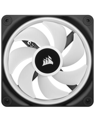 Corsair CUE LINK QX120 RGB Carcasa del ordenador Ventilador 12 cm Negro, Blanco 1 pieza(s)