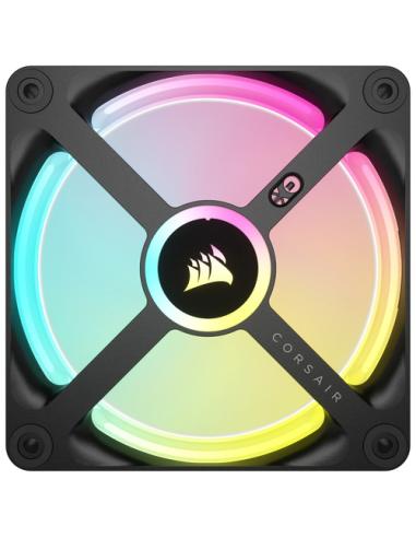 Corsair CUE LINK QX120 RGB Carcasa del ordenador Ventilador 12 cm Negro, Blanco 1 pieza(s)