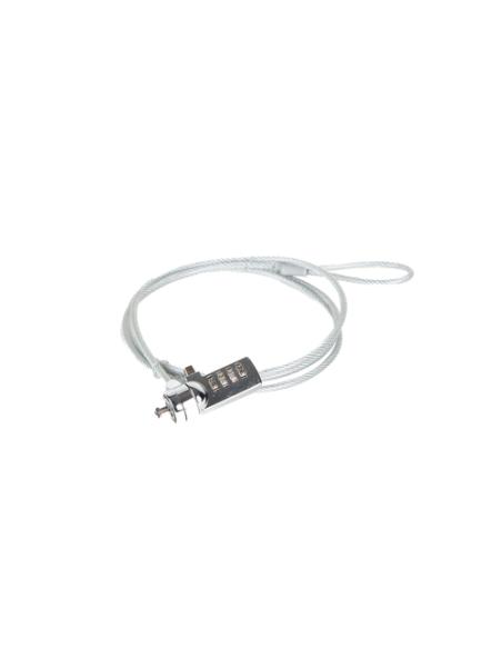 iggual Secure 4D cable antirrobo Plata 1,5 m